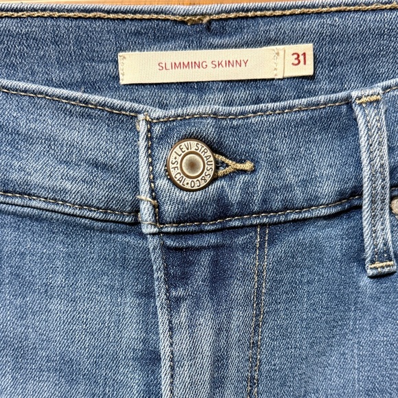 Levi's Classic Blue Slimming Skinny Jeans 31 - Picture 5 of 12